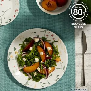 Corelle Dinnerware- Lightweight Wildflower Scatter 18-piece Dinnerware Set, Service for 6