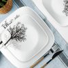 Corelle Dinnerware- Lightweight Timber Shadows 18-piece Dinnerware Set, Service for 6 Corelle Dinnerware- Lightweight Timber Shadows 18-piece Dinnerware Set, Service for 6
