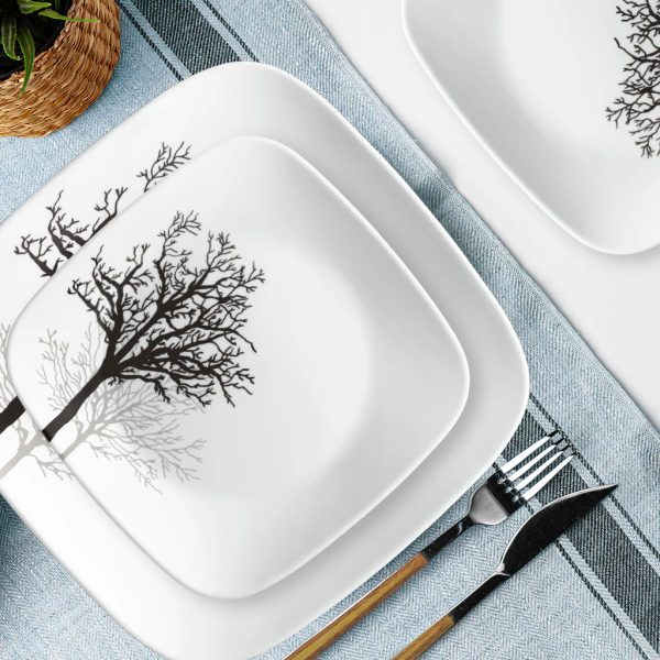 Corelle Dinnerware- Lightweight Timber Shadows 18-piece Dinnerware Set, Service for 6 Corelle Dinnerware- Lightweight Timber Shadows 18-piece Dinnerware Set, Service for 6