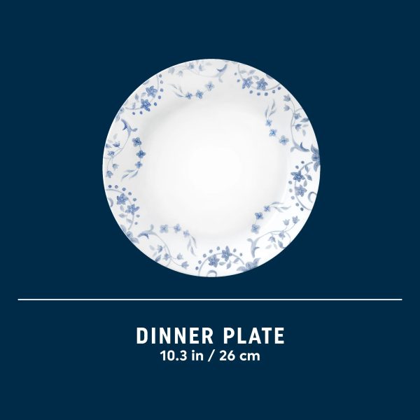 Corelle Dinnerware- Lightweight Darlington 10.25 Dinner Plate Corelle Dinnerware- Lightweight Darlington 10.25 Dinner Plate