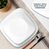 Corelle Dinnerware- Lightweight Boutique Vivid White 8-piece Dinnerware Set, Service for 4 Corelle Dinnerware- Lightweight Boutique Vivid White 8-piece Dinnerware Set, Service for 4