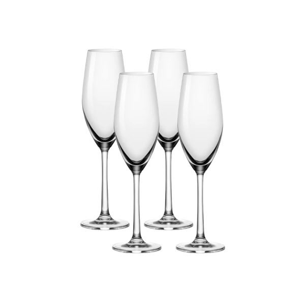 Corelle Dinnerware- Lightweight Sondria Champagne Flute Glasses (4-pieces), 7.25-ounce, Dishwasher Safe Corelle Dinnerware- Lightweight Sondria Champagne Flute Glasses (4-pieces), 7.25-ounce, Dishwasher Safe