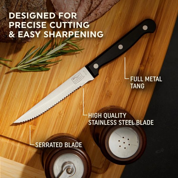 Corelle Dinnerware- Lightweight Essentials? 4-piece Steak Knife Set