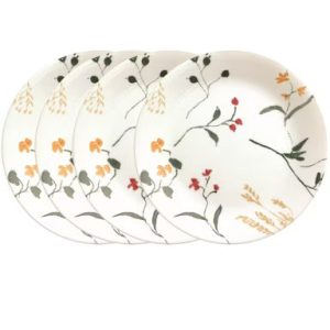 Corelle Dinnerware- Lightweight Wildflower Scatter 8.5 Salad Plate- 4 Pack
