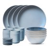 Corelle Dinnerware- Lightweight Stoneware 16-piece Dinnerware Set, Service for 4, Nordic Blue Corelle Dinnerware- Lightweight Stoneware 16-piece Dinnerware Set, Service for 4, Nordic Blue