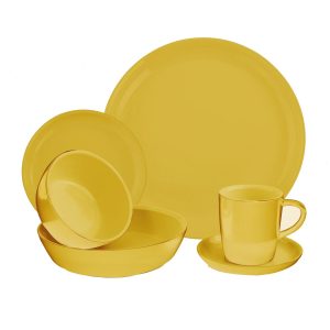 Corelle Dinnerware- Lightweight 6-piece Curry Dinnerware Set , Service for 1 Corelle Dinnerware- Lightweight 6-piece Curry Dinnerware Set , Service for 1