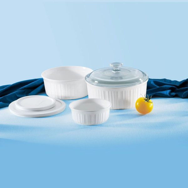 Corelle Dinnerware- Lightweight French White? 6-piece Bakeware Set