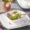 Corelle Dinnerware- Lightweight Square Splendor 18-piece Dinnerware Set, Service for 6