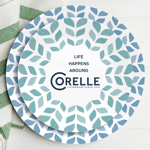 Corelle Dinnerware- Lightweight Global Collection Northern Pines 12-piece Dinnerware Set, Service for 4