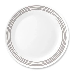 Corelle Dinnerware- Lightweight Brushed Silver 10.25 Dinner Plate Corelle Dinnerware- Lightweight Brushed Silver 10.25 Dinner Plate