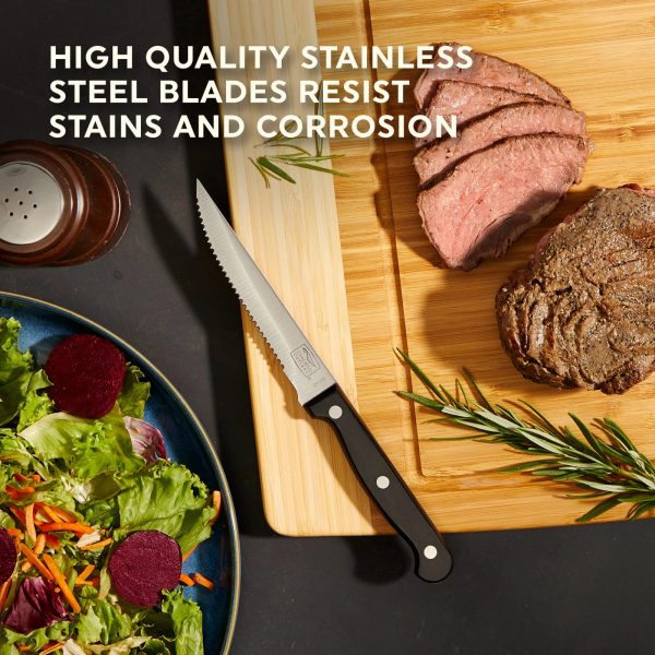 Corelle Dinnerware- Lightweight Essentials? 4-piece Steak Knife Set