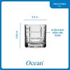 Corelle Dinnerware- Lightweight Traze FTR Rocks Glasses (4-Pieces), 12-ounce, Dishwasher Safe