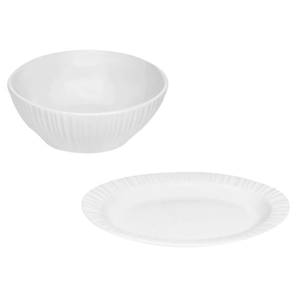 Corelle Dinnerware- Lightweight French White? 2-piece Serving Set Corelle Dinnerware- Lightweight French White? 2-piece Serving Set