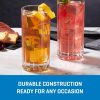 Corelle Dinnerware- Lightweight Traze PRE Highball Glasses (4-Pieces), 12-ounce, Dishwasher Safe