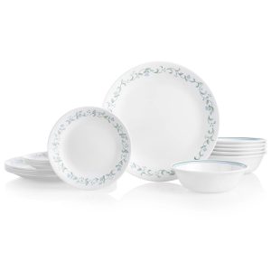 Corelle Dinnerware- Lightweight Country Cottage 18-piece Dinnerware Set, Service for 6 Corelle Dinnerware- Lightweight Country Cottage 18-piece Dinnerware Set, Service for 6