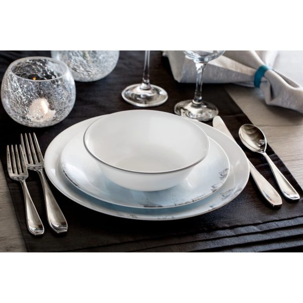 Corelle Dinnerware- Lightweight Tranquil Reflections 12-piece Dinnerware Set, Service for 4