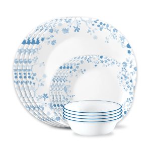 Corelle Dinnerware- Lightweight Garden Song 12-piece Dinnerware Set, Service for 4 Corelle Dinnerware- Lightweight Garden Song 12-piece Dinnerware Set, Service for 4