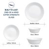 Corelle Dinnerware- Lightweight Winter Frost White 16-piece Mugless Dinnerware Set, Service for 4 Corelle Dinnerware- Lightweight Winter Frost White 16-piece Mugless Dinnerware Set, Service for 4