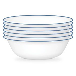 Corelle Dinnerware- Lightweight Botanical Stripes 18-ounce Cereal Bowls, 6-pack Corelle Dinnerware- Lightweight Botanical Stripes 18-ounce Cereal Bowls, 6-pack