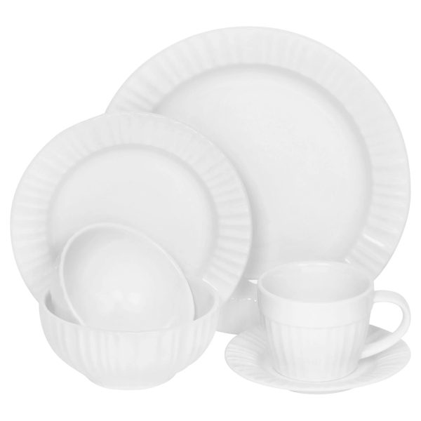 Corelle Dinnerware- Lightweight French White? 6-piece Dinnerware Set , Service for 1 Corelle Dinnerware- Lightweight French White? 6-piece Dinnerware Set , Service for 1