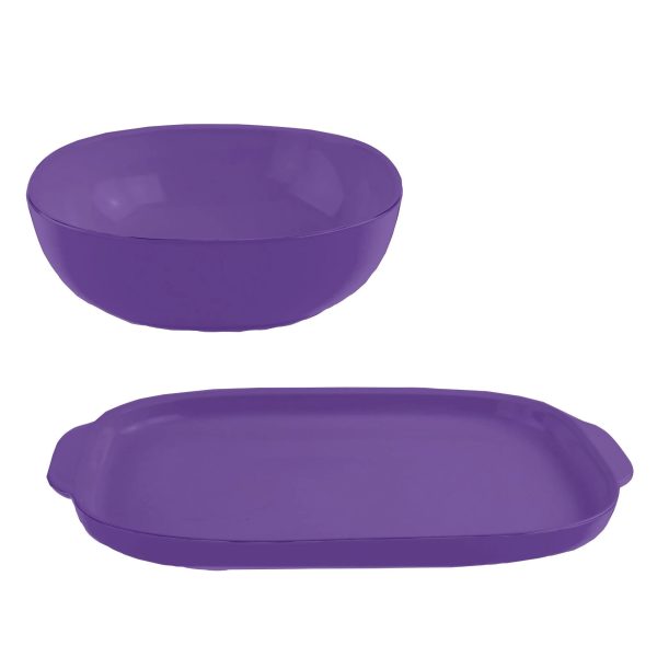 Corelle Dinnerware- Lightweight 2-piece Serving Set, Twilight Corelle Dinnerware- Lightweight 2-piece Serving Set, Twilight