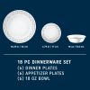 Corelle Dinnerware- Lightweight Delicate Grid 18-piece Dinnerware Set, Service for 6 Corelle Dinnerware- Lightweight Delicate Grid 18-piece Dinnerware Set, Service for 6
