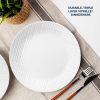 Corelle Dinnerware- Lightweight Linen Weave 12-piece Dinnerware Set, Service for4