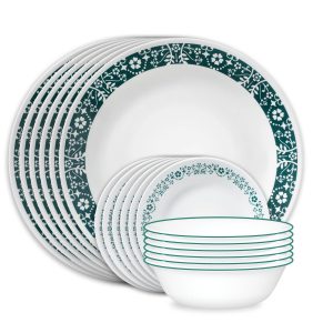 Corelle Dinnerware- Lightweight Penelope 18-piece Dinnerware Set, Service for 6