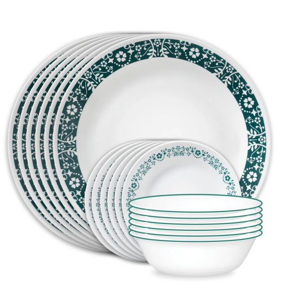 Corelle Dinnerware- Lightweight Penelope 18-piece Dinnerware Set, Service for 6