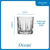 Corelle Dinnerware- Lightweight Traze PRE Rocks Glasses (4-Pieces), 12-ounce, Dishwasher Safe