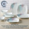 Corelle Dinnerware- Lightweight Aquarello 16-piece Dinnerware Set, Service for 4