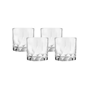 Corelle Dinnerware- Lightweight Cienna Rocks Glasses (4-Pieces), 12-ounce, dishwasher Safe
