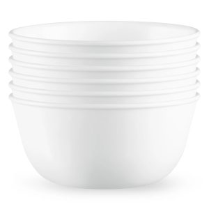 Corelle Dinnerware- Lightweight Winter Frost White 28-ounce Large Soup Bowls, 6-pack