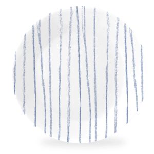 Corelle Dinnerware- Lightweight Botanical Stripes 6.75 Appetizer Plate