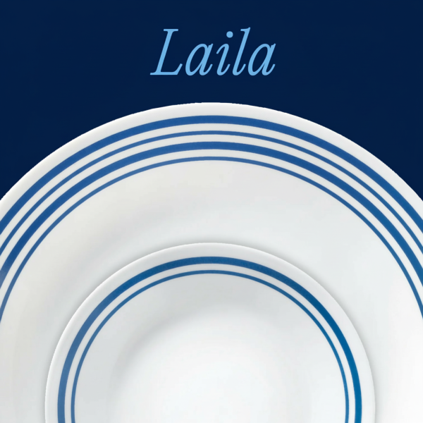 A4ADE8C0_5946fab4-6767-4633-b862-ad6906c71f44 Laila Series Modern 12-Piece Dinnerware Set with Blue Striped Rim (Service for 4) – Durable White Porcelain-Style Plates and Bowls for Home Use
