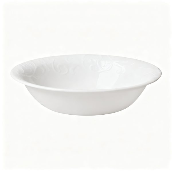 C6096C32_96545769-828d-48d8-8be7-2a5aebe0be8a 18 oz Embossed Cereal Bowl, Eco‑Friendly Bowl Made with Up to 80% Recycled Glass