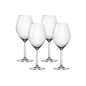 Corelle Dinnerware- Lightweight Sondria Red Wine Glasses (4-pieces), 20-ounce, Dishwasher Safe