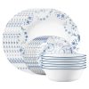 Corelle Dinnerware- Lightweight Darlington 18-piece Dinnerware Set, Service for 6 Corelle Dinnerware- Lightweight Darlington 18-piece Dinnerware Set, Service for 6