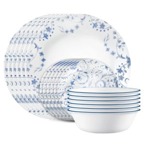 Corelle Dinnerware- Lightweight Darlington 18-piece Dinnerware Set, Service for 6