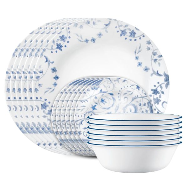 Corelle Dinnerware- Lightweight Darlington 18-piece Dinnerware Set, Service for 6 Corelle Dinnerware- Lightweight Darlington 18-piece Dinnerware Set, Service for 6