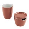 General Dinnerware- Lightweight Red Clay Cream and Sugar Set