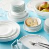 Corelle Dinnerware- Lightweight Mystic Gray 78-piece Dinnerware Set, Service for 12