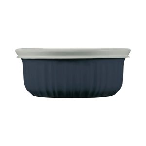 Corelle Dinnerware- Lightweight French Colors 16-ounce Baking Dish with Lid, Navy Corelle Dinnerware- Lightweight French Colors 16-ounce Baking Dish with Lid, Navy