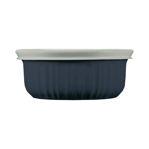 Corelle Dinnerware- Lightweight French Colors 16-ounce Baking Dish with Lid, Navy Corelle Dinnerware- Lightweight French Colors 16-ounce Baking Dish with Lid, Navy