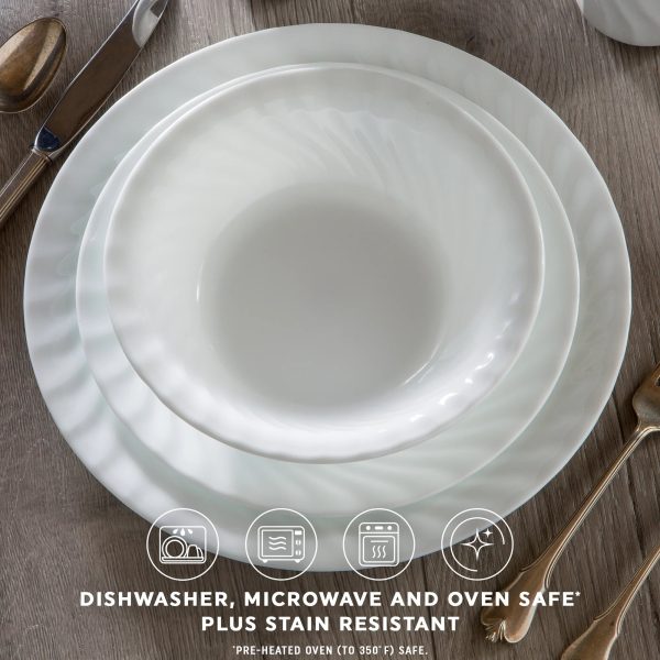 Corelle Dinnerware- Lightweight Enhancements 12-piece Dinnerware Set, Service for 4 Corelle Dinnerware- Lightweight Enhancements 12-piece Dinnerware Set, Service for 4