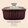 Corelle Dinnerware- Lightweight French Colors 1.5-quart Round Baking Dish, Cabernet