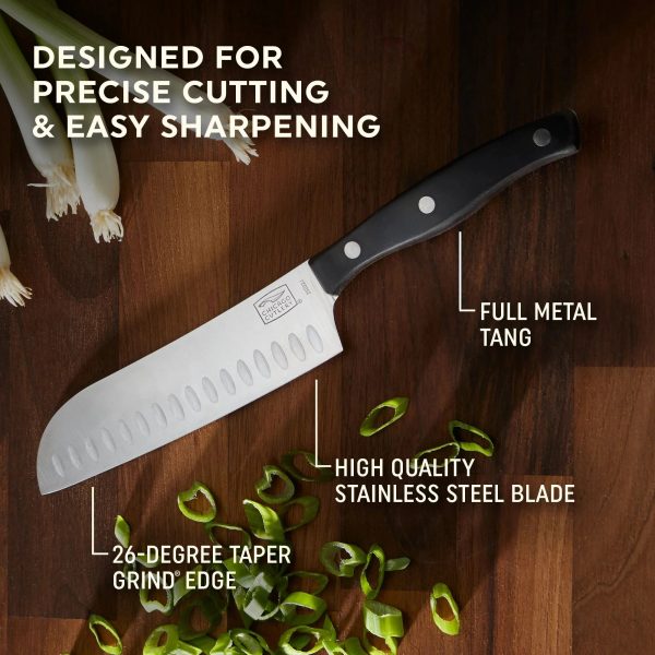 Corelle Dinnerware- Lightweight Ellsworth 2-piece Santoku Knife Corelle Dinnerware- Lightweight Ellsworth 2-piece Santoku Knife