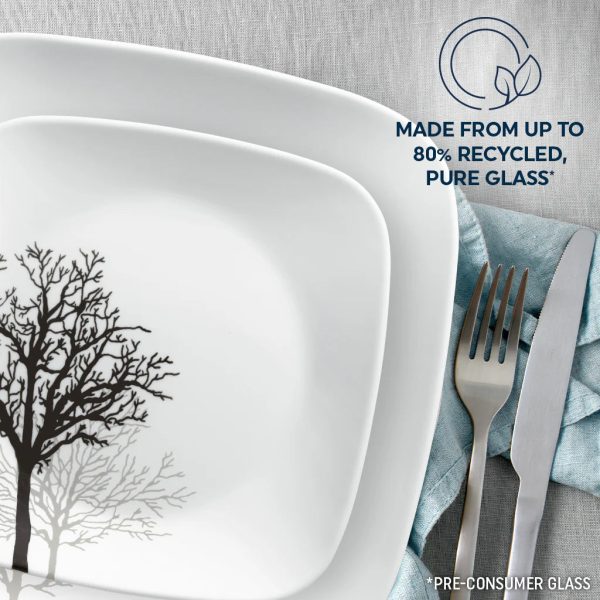 Corelle Dinnerware- Lightweight Timber Shadows 18-piece Dinnerware Set, Service for 6 Corelle Dinnerware- Lightweight Timber Shadows 18-piece Dinnerware Set, Service for 6