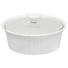 Corelle Dinnerware- Lightweight French White? 1.5-quart Round Casserole Dish with Lid