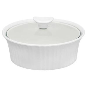 Corelle Dinnerware- Lightweight French White? 1.5-quart Round Casserole Dish with Lid Corelle Dinnerware- Lightweight French White? 1.5-quart Round Casserole Dish with Lid